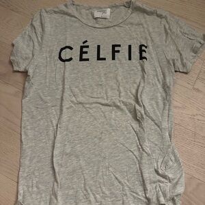 RARE Sincerely Jules gray Celfie T-shirt